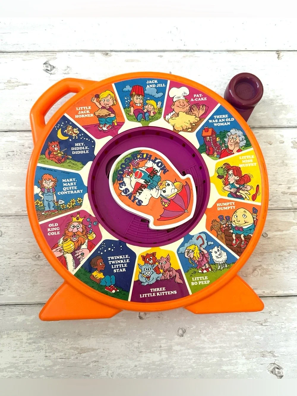 Mother Goose Says See N Say Mattel Brand Vintage Retro 90s Toys Kids